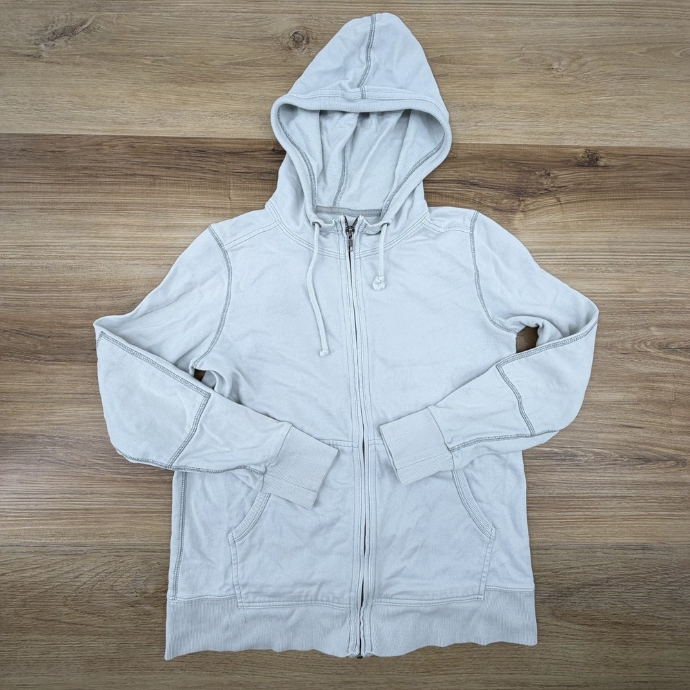 Madewell MWL‎ Betterterry Full-Zip Hoodie Sweatshirt Size S Gray Cozy Lounge